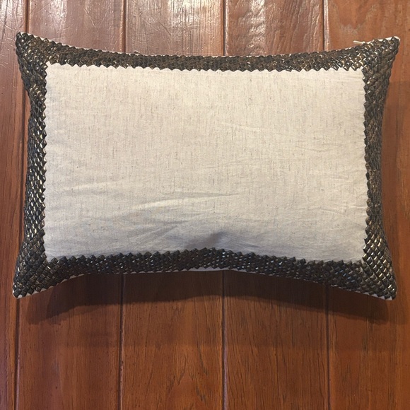 NWOT Restoration Hardware RH Diamond Multi Metal Sequin Border Pillow Cover
